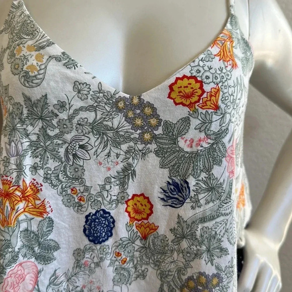 Floreat Loved by Anthroplogie Double Layer Crochet Trim Tiered Swing Tank Top - Picture 4 of 8